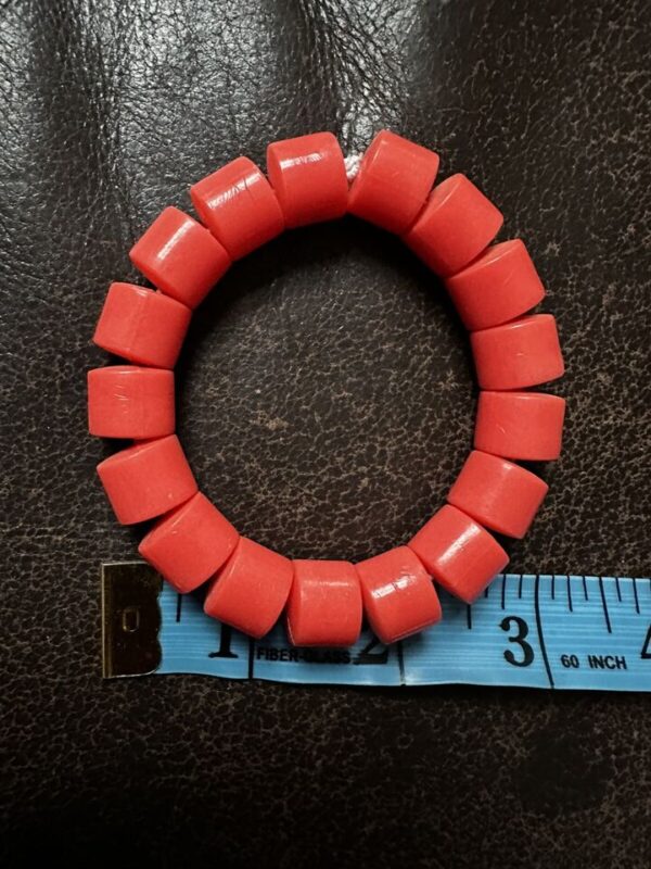 Traditional Igbo Edo Traditional wedding Coral Orange Beads Necklace & Bracelet