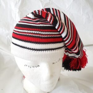 Igbo Nigerian Traditional War Dance Hat Cap. Ohafia Men's Knitted Stripped Hat